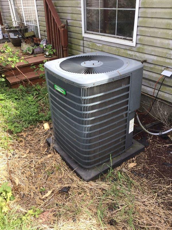 Completed second scheduled Gold Level maintenance visit on 5-year-old single-zone HVAC system. Performed comprehensive inspection of indoor furnace unit located in interior utility closet and outdoor condensing unit. Changed 20x25x1 air filter, verified proper airflow through ductwork and flexible connections, and confirmed all mechanical components operating within manufacturer specifications. Documented equipment condition with photographic records showing both interior and exterior units in satisfactory working order.
