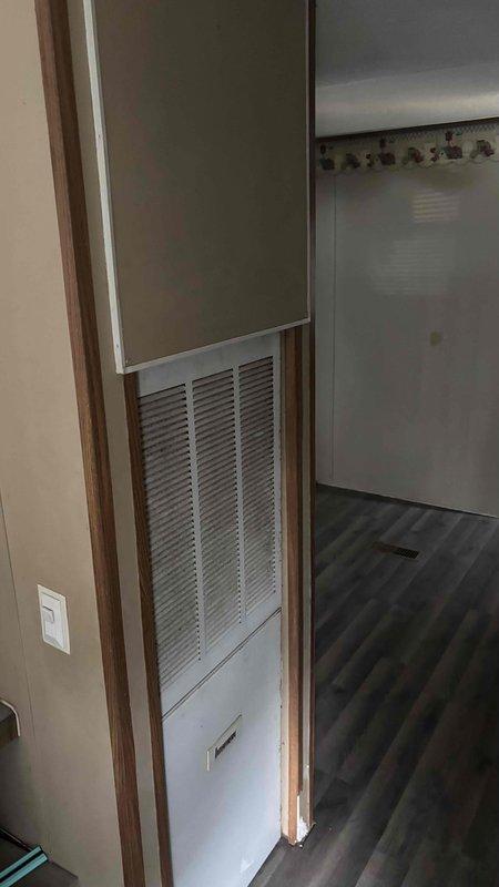 Completed comprehensive HVAC system replacement estimate for residential property with currently operational equipment. Assessed existing heating and cooling infrastructure, evaluated ductwork and return air configuration, and documented current system layout including interior ventilation components. Provided homeowner with complete replacement options and specifications for new HVAC system installation, excluding repair alternatives per customer request.