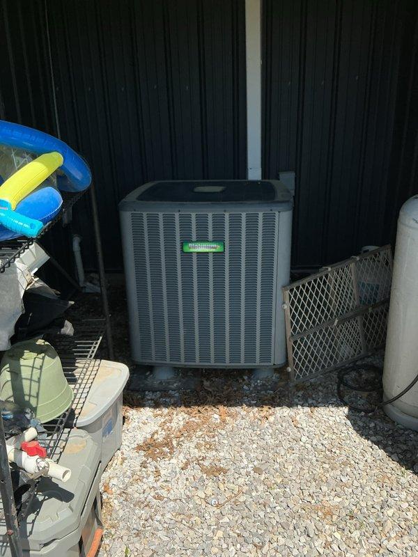Completed planned monthly maintenance visit for single-system HVAC unit. Replaced failed condensate pump on indoor air handler unit located in utility closet. Installed new condensate pump to restore proper drainage function and prevent water damage. Performed standard Gold Level maintenance protocol including filter replacement with 16x20x5 media filter. Inspected outdoor condensing unit positioned on gravel pad against exterior wall, verified proper operation of all components. System tested and confirmed operating within normal parameters upon completion.