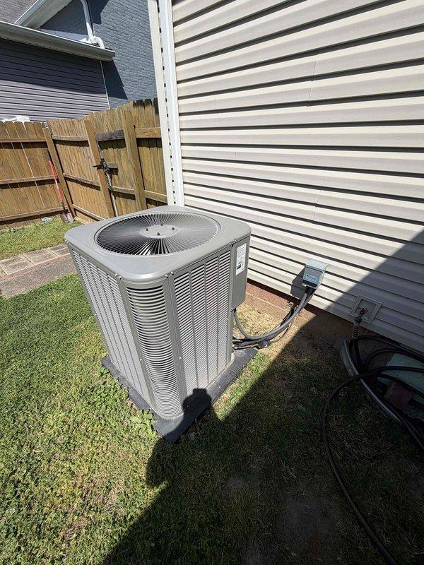 Responded to no cooling complaint on 3-year-old residential system experiencing short cycling with unit shutting down after 30 seconds of operation and no airflow through vents. Performed diagnostic evaluation and determined warranty evaporator coil failure as root cause of system malfunction. Documented equipment condition with photographic evidence showing indoor air handler installation and outdoor condensing unit. Coordinated with customer per warranty protocol for coil replacement authorization and scheduling.