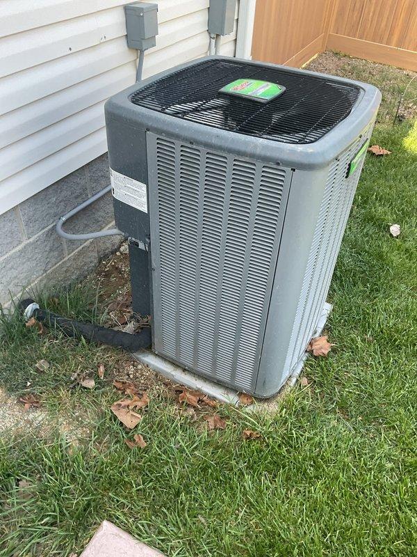 Completed complimentary air conditioning system maintenance on a new AC unit as part of scheduled preventive care program. Performed comprehensive tune-up including inspection of outdoor condenser unit, verification of refrigerant line set integrity, electrical disconnect safety check, and thermostat operation confirmation. All components found operating within normal parameters with no issues identified during service visit.