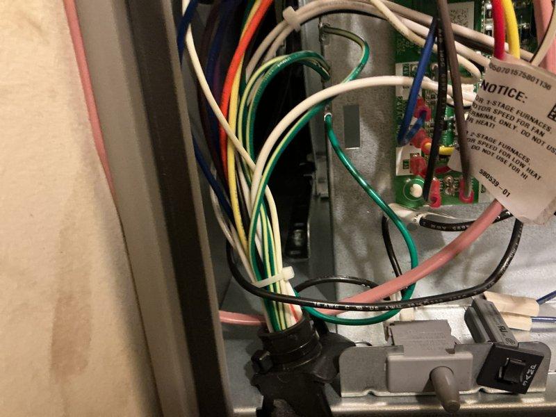Completed annual Platinum Level maintenance on a single HVAC system. Performed comprehensive inspection of control board and electrical components, verifying proper wire connections at terminal blocks and testing all safety circuits. Inspected transformer, capacitor, and circuit board assembly for proper operation. Documented system condition through photos of control module and internal wiring. Collected filter measurements for future service. System operating within normal parameters with all components functioning correctly.