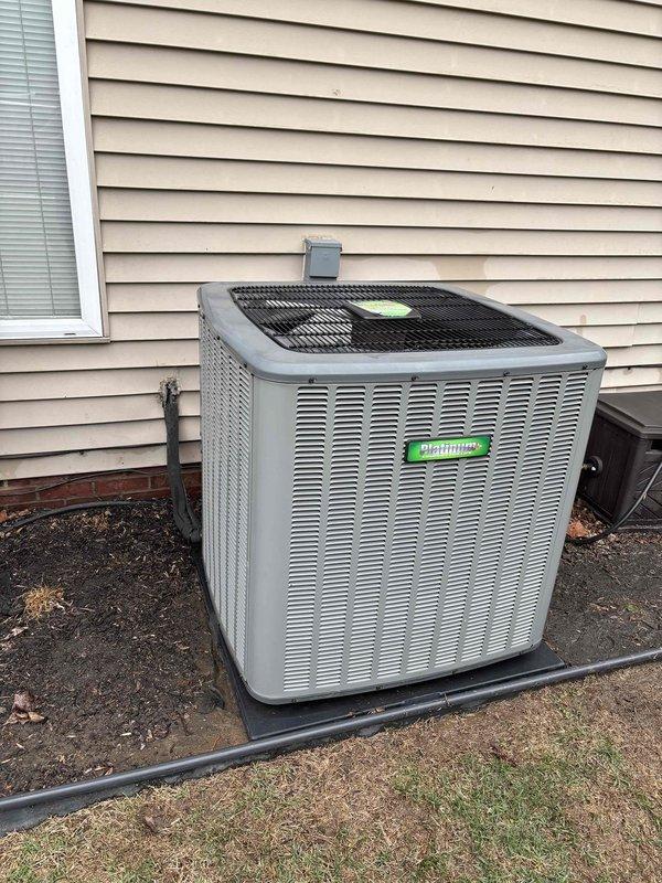 Completed routine planned maintenance on a five-year-old residential air conditioning system. Performed comprehensive AC tune-up including visual inspection of outdoor condenser unit, verified proper operation of all components, and conducted diagnostic measurements using calibration equipment. System found to be operating within normal parameters with no deficiencies noted at time of service.