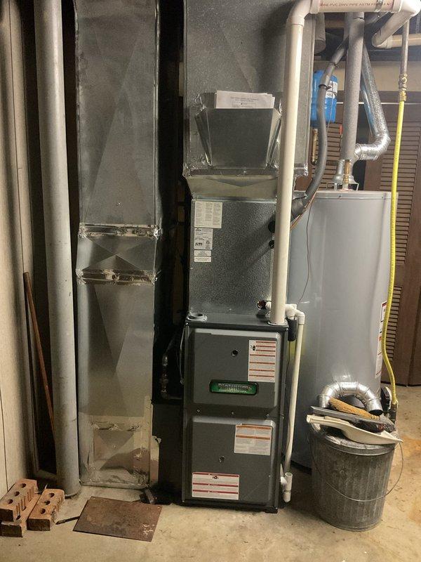 Completed annual Platinum Level maintenance on 2-year-old HVAC system during second visit of membership renewal. Performed comprehensive inspection of furnace unit including internal components, heat exchanger, combustion chamber, electrical connections, and control boards. Replaced 16x25x5 air filter, verified proper operation of all mechanical and electrical systems, inspected venting and condensate drainage lines, and confirmed safe operation of gas connections and controls.