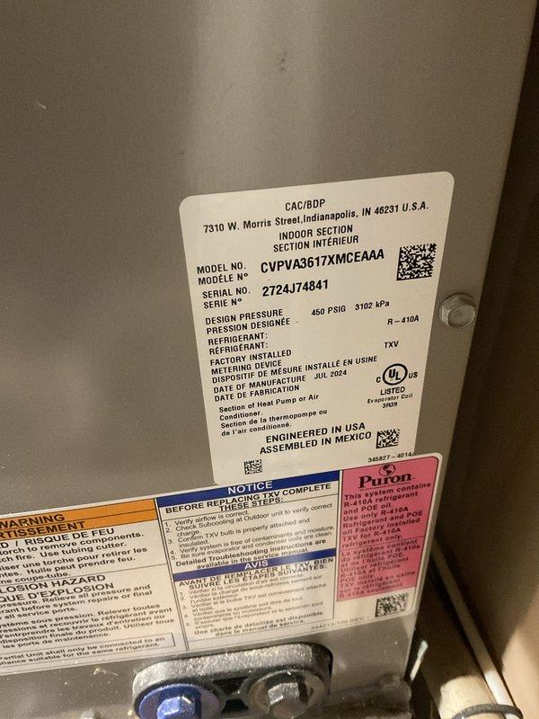 Completed routine air conditioning maintenance and tune-up on outdoor condenser unit. Performed comprehensive system inspection, verified refrigerant charge levels using manifold gauges, checked electrical connections, and tested operational parameters. Unit operating properly with no issues identified. All manufacturer specifications confirmed on brand new 2024 system. Maintenance completed as scheduled preventive service.