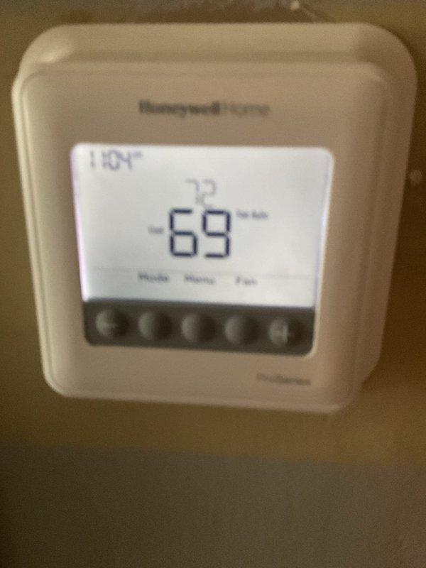 Completed scheduled air conditioning tune-up and preventative maintenance on residential cooling system. Performed comprehensive system inspection, verified thermostat operation and calibration, checked airflow at floor registers, and documented baseline system measurements. All components found operating within normal parameters with no immediate service needs identified.