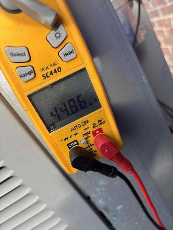 Completed second annual Platinum Level maintenance visit on a 7-year-old HVAC system. Replaced 24x25x5 air filter and performed comprehensive system inspection including electrical component testing using digital multimeter to verify proper voltage and amperage readings at the outdoor condensing unit. All electrical connections, capacitor function, and control board operations tested within manufacturer specifications, with system operating efficiently upon completion.