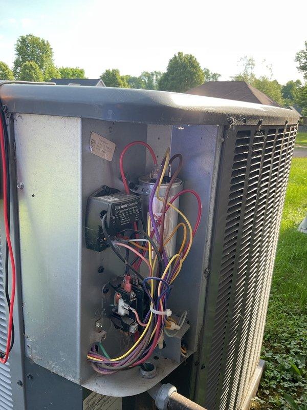 Completed comprehensive platinum-level maintenance on single-system HVAC unit including indoor furnace and outdoor condensing unit. Performed thorough inspection of all electrical components, contactors, and wiring connections on both indoor and outdoor equipment. Replaced 20x20x5 air filter, verified proper airflow through ductwork, and inspected PVC condensate drainage system. All mechanical and electrical components found operating within normal parameters, system tested and confirmed functioning properly.