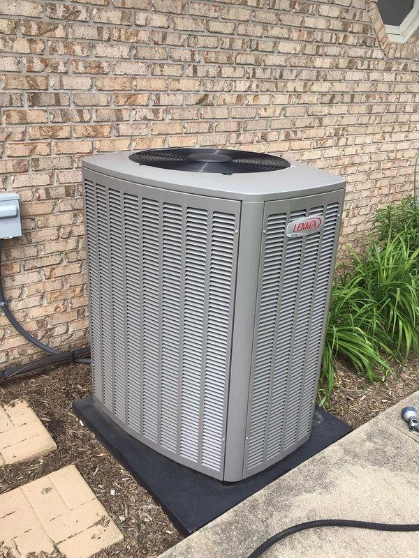 # HVAC Maintenance Summary

Completed annual planned maintenance on a 1-year-old Lennox residential HVAC system. Performed comprehensive inspection of outdoor condenser unit and indoor air handler, replaced 20x25x4 air filter, verified proper system operation, and documented equipment condition with photos.

# Detailed Work Performed

Conducted thorough annual maintenance service on residential heating and cooling system as part of planned maintenance agreement. This represented the first scheduled maintenance visit for the 1-year-old equipment.

**Outdoor Unit Inspection:**
Inspected Lennox brand condenser unit positioned on anti-vibration pad against exterior brick wall. Verified unit levelness and pad condition. Examined cabinet exterior for damage, corrosion, or deterioration. Checked louver-style ventilation grilles for obstructions and proper airflow clearance. Inspected fan guard and top grille cover for security and damage. Verified electrical conduit and refrigerant line set c