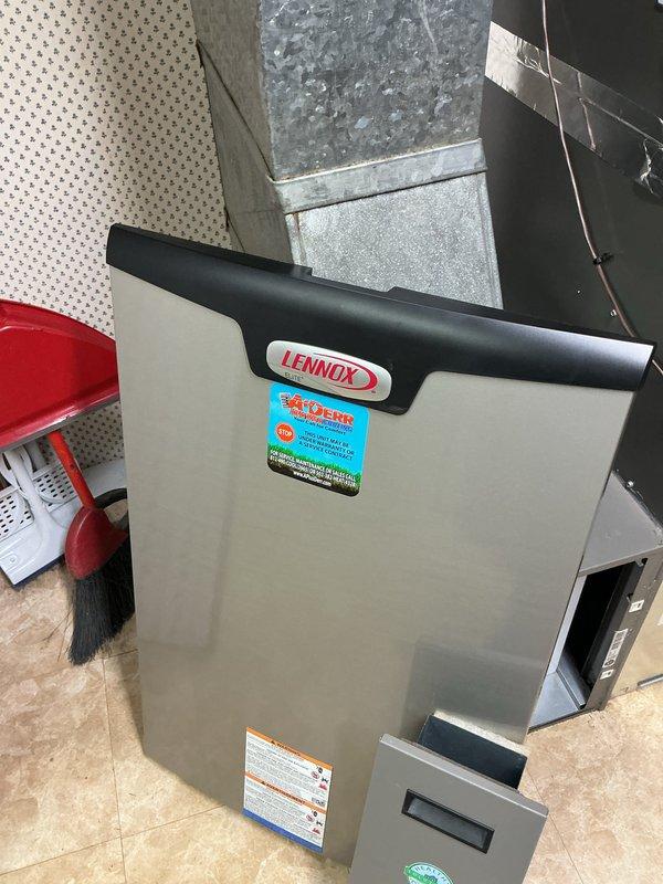Completed annual planned maintenance on 1-year-old Lennox HVAC system. Performed comprehensive inspection of unit including control board, electrical connections, and internal components. Installed three 16x25x5 air filters as requested. Verified all wire connections to ION DRIVE-24VAC circuit board were secure, checked terminal blocks, and confirmed proper operation of relays and safety controls. System tested and operating within normal parameters.