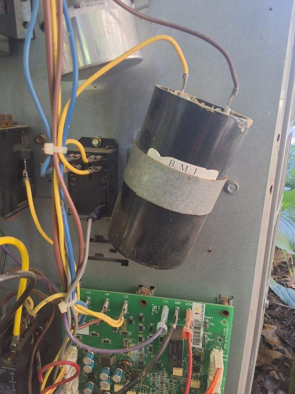 Responded to no cooling call on heat pump system over 10 years old. Diagnosed system fault code 81 - thermal lockout low stage 4, indicating heat pump compressor locked out due to thermal protection. Upon inspection of outdoor unit, identified failed compressor start components and weak capacitor causing hard start condition leading to thermal overload. Recommended and quoted hard start kit installation to assist compressor on startup and prevent future lockouts. System currently non-operational pending part installation, estimated 90 minutes for repair completion.
