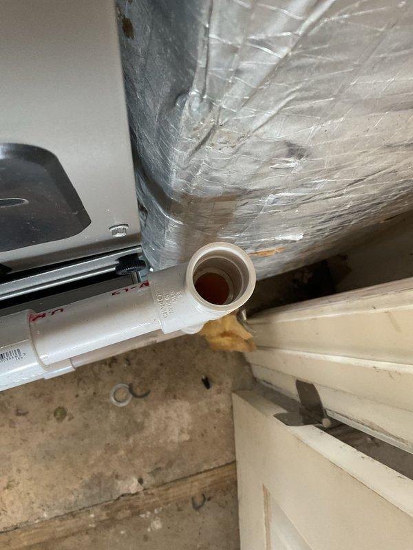 Completed annual Platinum Level maintenance on a single-zone HVAC system with a Lennox air handler unit. Performed comprehensive system inspection, filter replacement, and routine maintenance procedures on the one-year-old equipment. Documented system condition with photographs showing the air handler installation, insulated ductwork, and condensate drain line in the mechanical space.