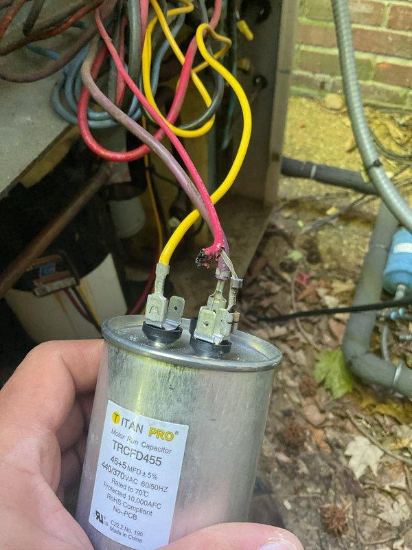 Completed annual planned maintenance on two HVAC systems at residence per Platinum Level agreement. Performed comprehensive system inspection (CSI) and complete furnace inspection (CFI) on older 30-year-old air conditioning unit with existing furnace not originally installed by our company, utilizing 16x25x5 filter. Conducted first-year annual CFI on newer system installed by our company one year ago, utilizing 16x25x1 filter. Inspected and tested dual run capacitor (TITAN PRO TRCD455) on outdoor condensing unit, verified proper electrical connections and voltage specifications. Accessed crawl space to inspect ductwork, vapor barrier condition, and system components beneath structure. Both systems operating within normal parameters upon completion of maintenance procedures.