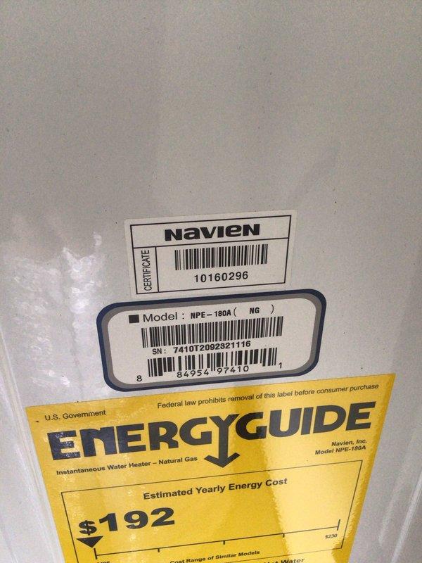 Completed scheduled AC tune-up maintenance on a 12-year-old air conditioning system with a 2018 condenser model. Performed standard preventive maintenance procedures, inspected Honeywell MiniZone control unit with operational LED indicators and associated ductwork connections, and verified Navien NPE-180A instantaneous water heater installation. Replaced 20x25x4 polarized air filter and confirmed all system components functioning properly with no immediate service needs identified.
