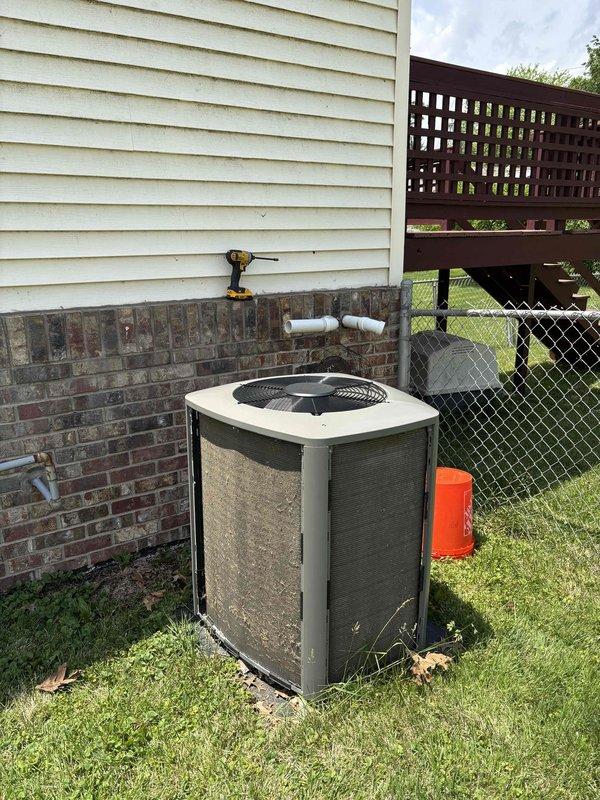 Completed annual Platinum Level maintenance on a 3-year-old residential HVAC system consisting of a Lennox furnace and outdoor condensing unit. Performed comprehensive inspection of both indoor and outdoor components, replaced 16x25x4 air filter, cleaned burner assembly, checked heat exchanger integrity, verified proper venting through PVC intake and exhaust pipes, and inspected refrigerant lines and insulation. Tested all safety controls, verified gas connections, cleaned outdoor condenser coil, and confirmed optimal system operation. All components found to be functioning within manufacturer specifications with no immediate concerns noted.