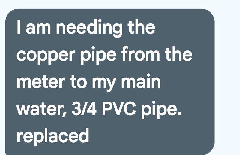 Completed first scheduled platinum-level preventive maintenance on a 14-year-old single HVAC system, utilizing a 16x25x5 air filter. Upon arrival, customer communicated an unrelated plumbing concern regarding copper pipe and PVC replacement from water meter to main line. Performed comprehensive system inspection, replaced air filter, and documented equipment condition with photographs showing insulation material and system components with visible age-related wear.