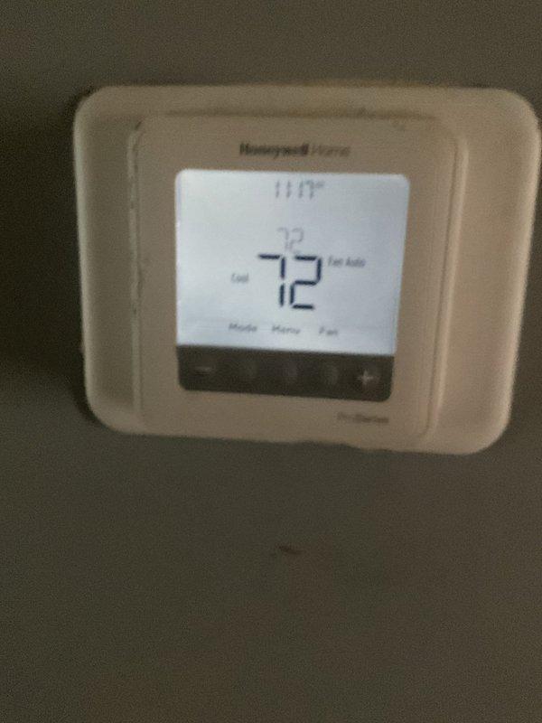 Completed scheduled air conditioning tune-up and preventive maintenance service. Verified thermostat operation and temperature settings, performed electrical diagnostics on outdoor condensing unit including amperage measurements and capacitor testing. All system components found operating within normal parameters.