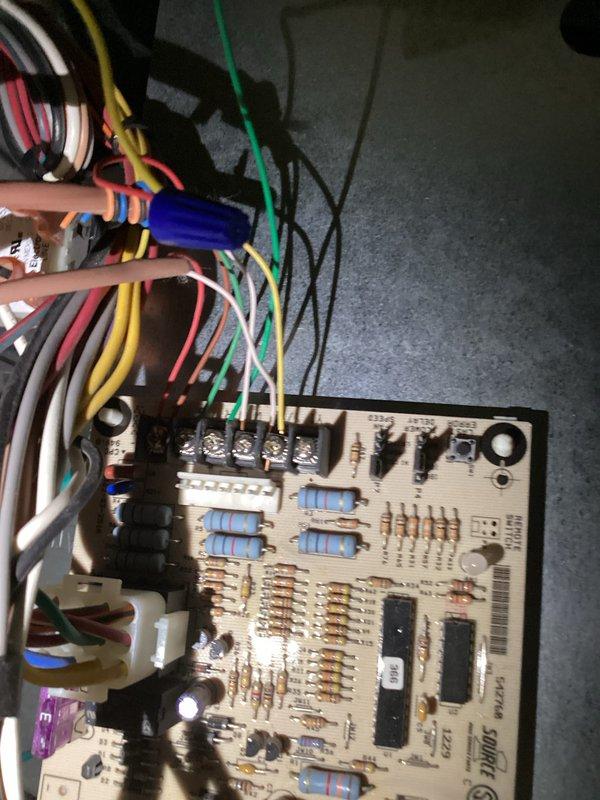 Completed first annual planned maintenance visit on 2-year-old HVAC system under Gold Level service agreement. Performed comprehensive system inspection including electrical diagnostics of control board circuitry using digital multimeter to verify proper voltage and component operation. Tested all terminal connections, capacitors, and integrated circuits to ensure optimal system performance. Replaced 20x25x5 air filter and documented system condition through photographic records of control board and electrical components for maintenance history.