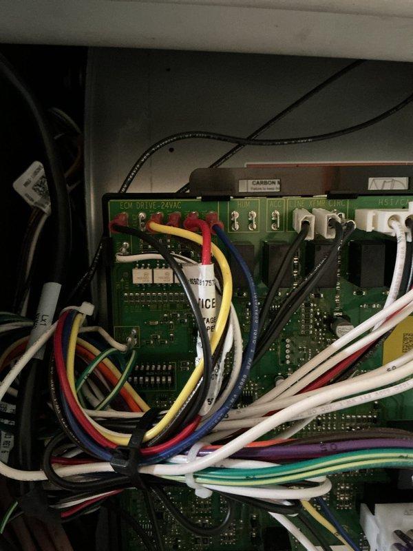 Completed first visit of planned HVAC maintenance requiring 3-month service interval with 16x25x5 filter replacement. Performed diagnostic testing of system controls using dual port manometer, recording pressure readings of 16.9 on both ports to verify proper system operation. Inspected ECM drive control board and verified all wire connections at terminal blocks, confirming electrical components and circuitry functioning within normal parameters. Customer will reschedule for completion of remaining maintenance tasks.