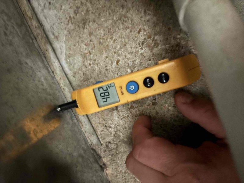 Completed annual Platinum Level maintenance on a 6-year-old HVAC system. Performed comprehensive inspection of outdoor condensing unit, including electrical components, capacitor, contactor, and EasyStart soft-start device. All wiring connections were inspected and found secure with proper color-coded terminations. Replaced 20x25x5 air filter. Measured and recorded system temperatures, with supply temperature reading 38.8°F indicating proper cooling operation. Verified all electrical connections at control board and capacitor terminals. Inspected unit casing and access panels for proper operation. System operating within normal parameters with no deficiencies noted. Unit ready for continued service.