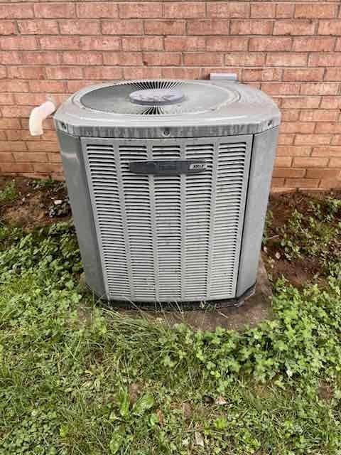 Completed comprehensive HVAC system replacement estimate for residential property with functioning equipment. Assessed existing outdoor condenser unit and evaluated downflow furnace configuration with evaporator coil for complete system replacement. Documented equipment specifications, return air ducting arrangement, plenum dimensions, and base requirements to provide homeowner with replacement options per their request for new system installation rather than repair services.