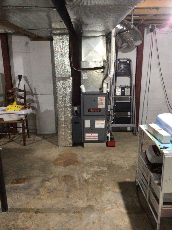 Completed scheduled AC tune-up and preventive maintenance on residential HVAC system. Inspected Amana furnace unit, air handler, ductwork system, and Honeywell Home ProSeries thermostat set at 72 degrees. All components operating within normal parameters with no immediate service concerns identified.