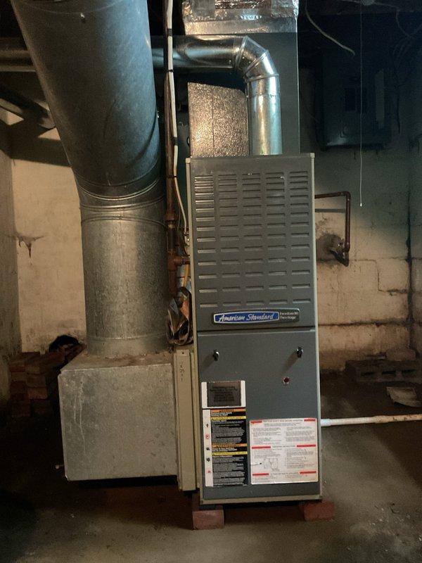 Completed Gold Level planned maintenance on American Standard Freedom 80 furnace system. Performed comprehensive inspection of heating equipment, verified proper operation of all components, and documented system condition with photos. System is operating within normal parameters with no immediate service needs identified.