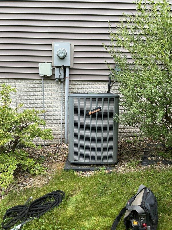 # HVAC Maintenance Summary

Completed annual Platinum Level maintenance on a 6-year-old single-system HVAC unit during the second scheduled visit of the year. Performed comprehensive inspection and servicing of the Aspen refrigerant evaporator (Model CC36B34175R157) utilizing R-410A refrigerant with TXV installed. Replaced 20x25x5 air filter and conducted full system diagnostics on both indoor and outdoor components. Verified proper operation of the condensing unit, checked electrical connections at the meter, and confirmed system pressures and refrigerant levels are within manufacturer specifications. All components functioning properly with no issues identified.