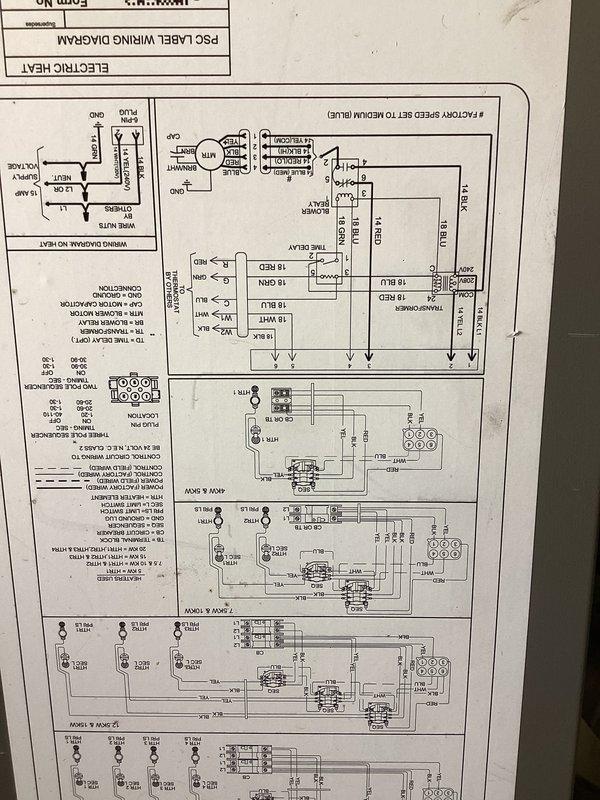 Responded to callback for HVAC system not cooling adequately, with thermostat set to 70°F but reading 75°F. System had temporarily operated after previous service visit on 5/26 but cooling issue returned. Upon inspection, identified failed time delay relay on control board as root cause of intermittent cooling failure. Documented system wiring diagram and control board configuration with photographs showing LED indicators, terminal connections, and component layout. Photographed equipment model and serial number information for accurate part identification. Ordered replacement time delay relay to restore proper system operation and resolve recurring cooling issue.
