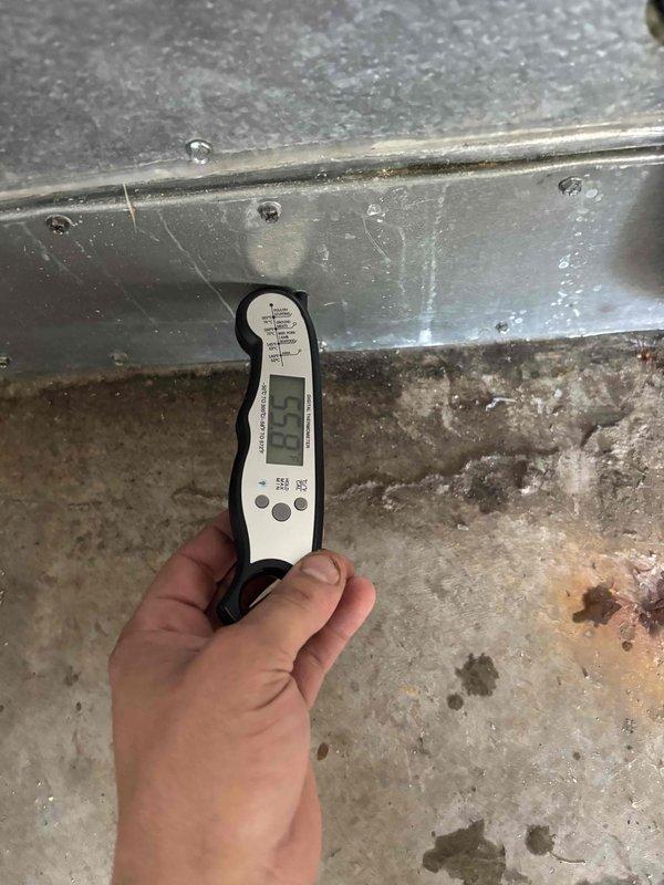 Completed second annual Gold Level planned maintenance visit on 6-year-old HVAC system. Performed comprehensive system inspection including temperature differential measurements across supply and return ductwork, recording 56.7°F readings at various points to verify proper system operation. Replaced 16x25x5 polarized filter as part of routine maintenance protocol. System operating within normal parameters with no deficiencies noted. Membership due for renewal.