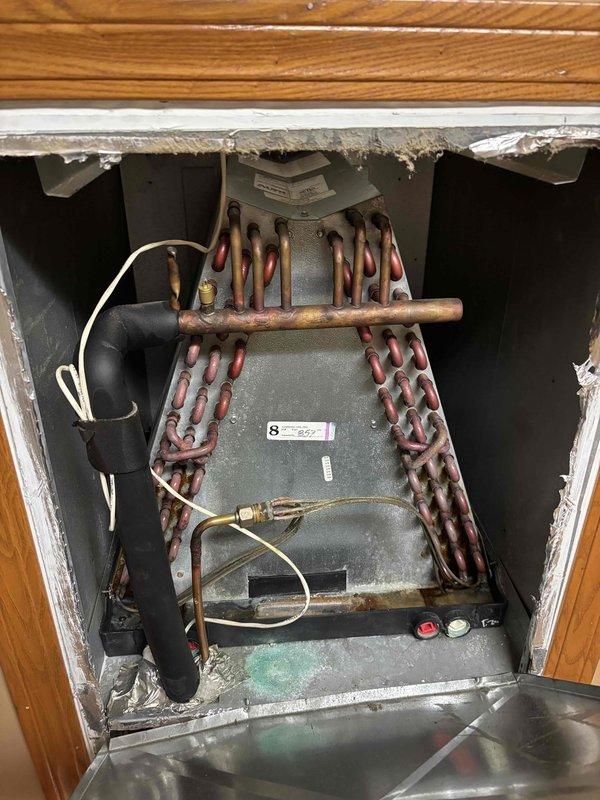 Completed platinum level monthly maintenance on a 5-year-old HVAC system. Performed comprehensive inspection of evaporator coil assembly, verified copper tubing connections and refrigerant lines for proper condition, and checked electrical connections and controls. Replaced monthly air filter at return air grille location. Utilized digital diagnostic instruments to measure and verify system performance parameters. All components found operating within normal specifications with no deficiencies noted. System tested and confirmed operational upon completion of maintenance procedures.