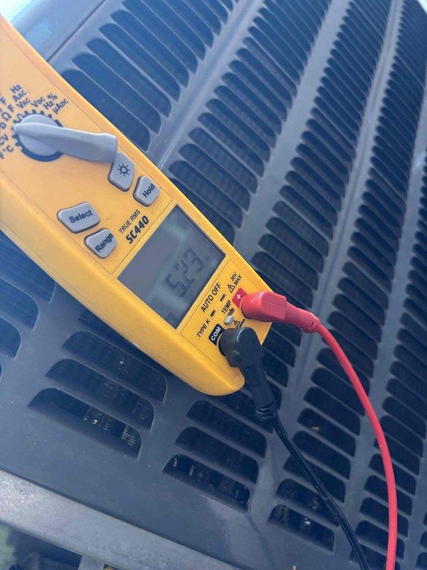 Completed second annual Gold Level maintenance visit on single-system heat pump unit. Performed comprehensive system diagnostics including electrical testing with digital multimeter on outdoor condenser unit, verified proper voltage and amperage readings, and measured airflow parameters at indoor air handler using digital instruments. Inspected condenser coil fins which were found clean and properly spaced, checked refrigerant levels, and confirmed washable filter was in serviceable condition. All systems operating within manufacturer specifications.