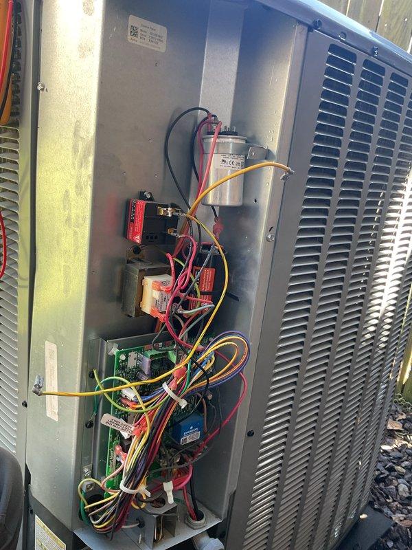 Completed comprehensive AC tune-up on 5-year-old residential air conditioning system. Performed routine maintenance including inspection of outdoor condenser unit electrical components, capacitor, contactors, relays, and control boards; verified proper wiring connections and component functionality. Inspected indoor air handler unit, ductwork insulation, and associated HVAC system components to ensure optimal operation. All systems tested and confirmed working properly with no deficiencies noted.