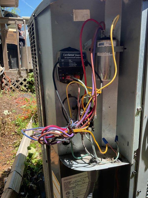 Completed scheduled HVAC system maintenance on both indoor furnace unit and outdoor condensing unit. Performed comprehensive tune-up including inspection of all electrical components, circuit boards, blower motor assembly, capacitor, and wiring connections. Utilized diagnostic equipment to test system performance and verify proper operation of all components. Both units inspected, cleaned, and confirmed to be functioning within normal parameters.