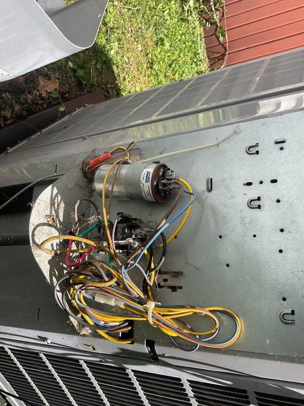 Completed monthly Platinum Level maintenance on a 10-year-old HVAC system. Performed comprehensive inspection of indoor air handler unit and outdoor condensing unit, replaced 20x20x5 air filter, verified electrical connections and wiring integrity, checked refrigerant levels, inspected condensate drain lines and PVC piping, tested system operation and airflow, and documented equipment condition with photographic records. All components operating within normal parameters.