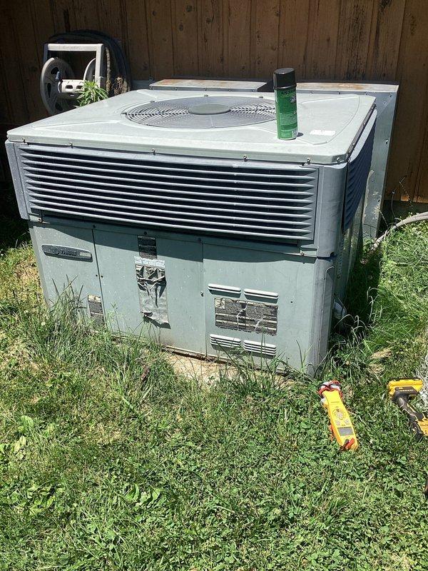 Completed first annual Platinum Level maintenance on a single-system residential HVAC unit. The outdoor condensing unit is an American Standard 2WCX3036A1000AA model manufactured in September 2006, utilizing R-22 refrigerant and rated for 208/230V operation. Performed comprehensive inspection and preventive maintenance procedures on the approximately 10-year-old heat pump system. Collected filter size information for future service reference. System operational and functioning within manufacturer specifications upon completion of maintenance visit.