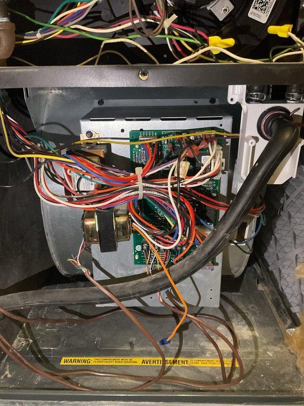Completed Platinum Trio System annual maintenance on three HVAC systems, all approximately 6 years old. Performed comprehensive inspection of electrical components, control boards, contactors, capacitors, and wiring connections on all units. Replaced two 16x25x5 filters and one 20x25x5 filter as part of routine maintenance protocol.