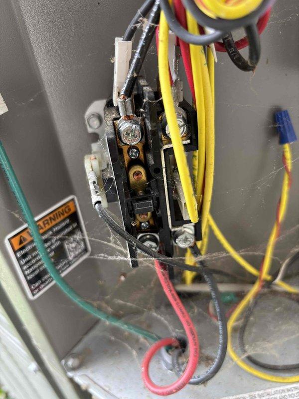 Completed scheduled AC tune-up and preventative maintenance on residential air conditioning system. Performed comprehensive electrical diagnostics using Fieldpiece SC260 meter to verify proper voltage, amperage, and system performance at the air handler unit. Inspected and documented all electrical connections, terminal blocks, and wiring configurations within the equipment to ensure safe operation and compliance with manufacturer specifications.