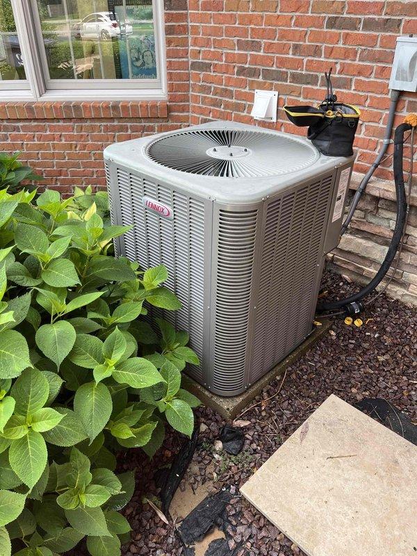 Completed Platinum Level maintenance on two 10-year-old HVAC systems in response to upstairs unit malfunction. Performed comprehensive inspection and service of both indoor and outdoor units, including coil cleaning, electrical connections check, and refrigerant level verification. Replaced two 20x25x4 polarized media filters and two #10 humidifier pads per maintenance protocol. Verified both systems operating within manufacturer specifications upon completion, with upstairs unit issue resolved and all components functioning properly.