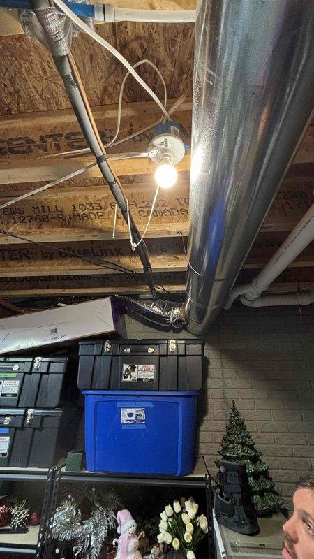 Conducted comprehensive HVAC system replacement estimate at residential property. Evaluated existing ductwork configuration in basement area, including metallic supply ducts and flexible return ductwork. Assessed current system layout, structural considerations with exposed joists, and determined equipment sizing requirements for complete system replacement to provide customer with detailed replacement options and energy efficiency recommendations.