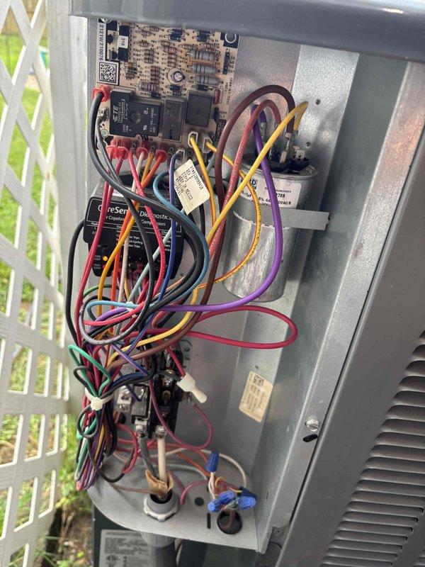 Completed Platinum Level planned maintenance on 4-year-old HVAC system during first annual visit. Replaced 20x25x5 air filter and performed comprehensive system inspection. Measured supply air temperature at 76.1°F using calibrated digital thermometer at ductwork. Inspected electrical control panel, verifying all low-voltage control wiring connections, circuit board components, contactors, relays, and capacitor. All electrical connections secure with proper wire routing and organization. System operating within normal parameters with no deficiencies noted.
