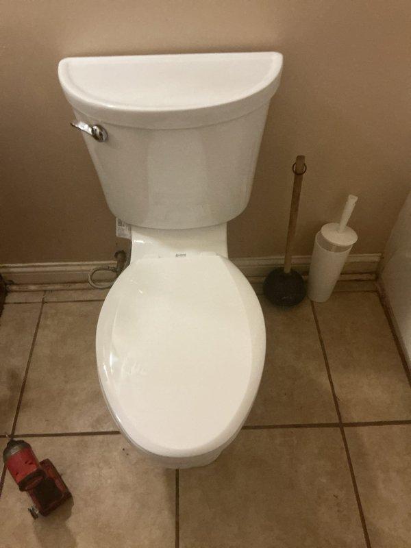 Installed two ADA-compliant chair height toilets with new wax seals, mounting bolts, and hardware. Repaired toilet flanges from above using top-portion repair method to ensure proper seating and secure mounting. All fixtures tested for proper operation and verified leak-free connections upon completion.