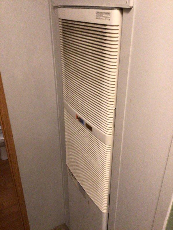 Completed monthly Gold Level planned maintenance on 22-year-old single HVAC system. Replaced two 16x20x1 filters, inspected wall-mounted unit showing clean exterior condition with no visible damage or deterioration, verified proper operation of control indicators, and documented system status through photographic records.