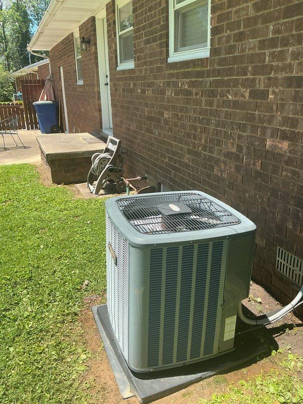 Completed annual Platinum Level maintenance on single HVAC system during second visit of the service term. Inspected outdoor condensing unit and internal components including capacitor and CoreSense Diagnostics module, verified all electrical connections and wiring integrity, replaced 16x25x5 air filter, and confirmed system operational status. Customer approved service term renewal for continued coverage.