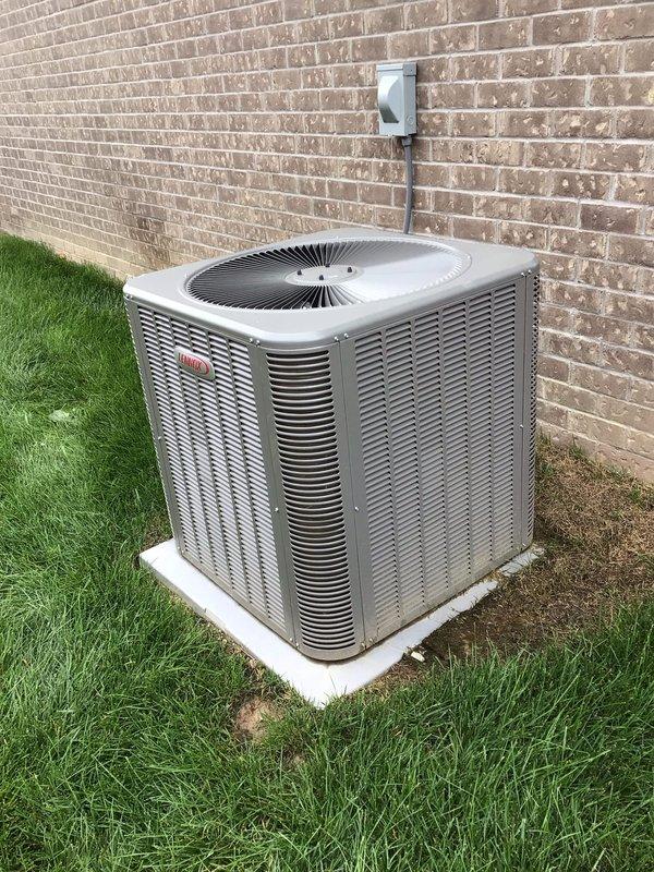 Completed dismissed visit on single-system residential property with 1-year-old Platinum equipment. Performed visual inspection of Honeywell Home Smart SI thermostat and exterior condensing unit. Collected air filter and confirmed annual maintenance agreement already renewed. Both indoor and outdoor components operating normally with no service interventions required at this time.
