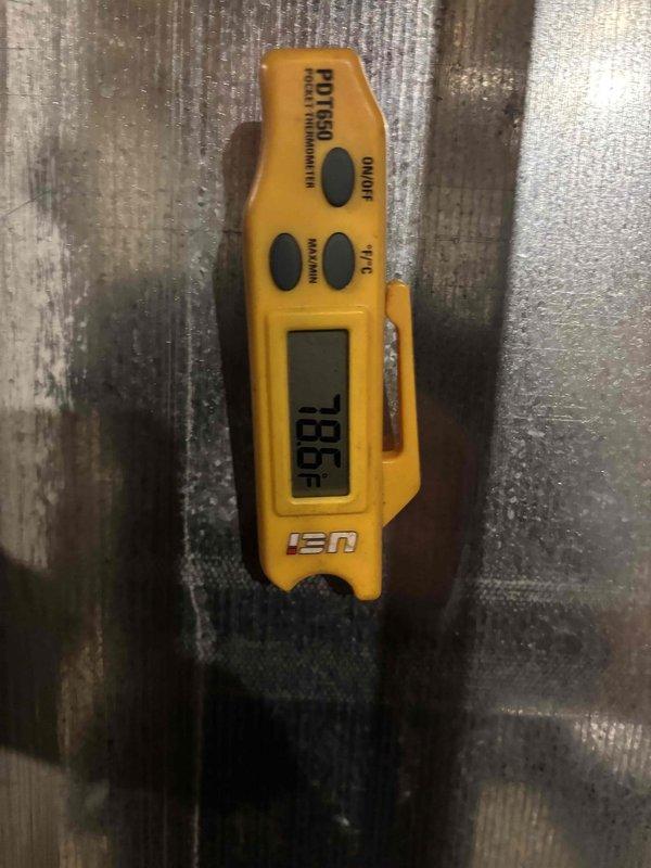 Completed evaporator coil installation on York HVAC system. New evap coil was installed above existing furnace unit with proper refrigerant line connections and condensate drainage. System temperatures verified at 78°F using calibrated digital thermometer, confirming proper operation and cooling capacity restored.