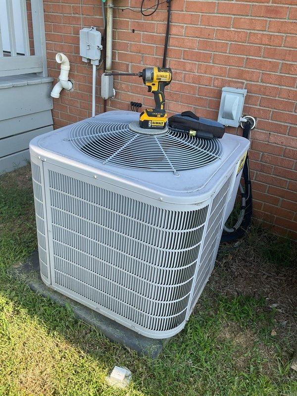 Completed first annual Gold Level maintenance visit on 12-year-old single HVAC system consisting of Carrier furnace and outdoor condensing unit. Performed comprehensive inspection of both indoor and outdoor components, checked all electrical connections and controls, verified proper airflow and refrigerant levels, cleaned condenser coils, and replaced 16x25x5 air filter. All equipment operating within normal parameters with no deficiencies noted at time of service.