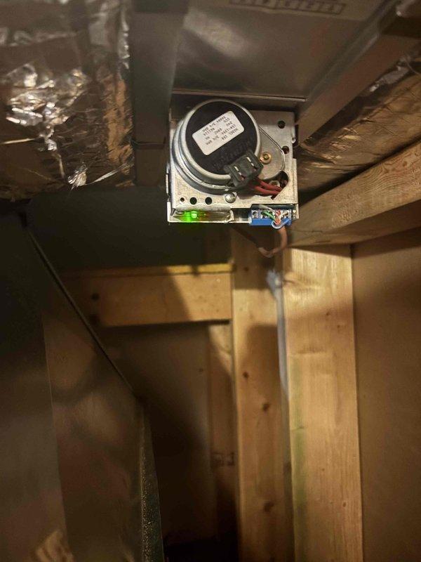 Responded to after-hours service call for 1-year-old system with continuous blower operation that would not shut off even when thermostat was turned off. Diagnosed faulty blower relay on air handler control board causing blower motor to run continuously regardless of thermostat commands. Inspected control board wiring connections and terminal blocks, confirmed proper voltage at connections, and determined relay contacts were stuck in closed position. Replaced defective blower relay, tested system operation through multiple cycles, and verified proper response to thermostat commands with blower now shutting off appropriately when system is turned off.