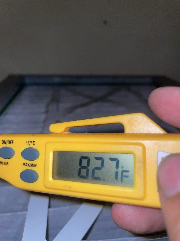 Responded to service call for evaporator coil replacement on system located in closet. Confirmed appointment availability and coordinated access through neighbor. Performed system diagnostics and temperature readings, measuring 82.7°F at return air and 67.6°F at supply register, confirming approximately 15-degree temperature split. Documented existing evaporator coil with photographs including model and serial number information to expedite part ordering. System currently operational with green priority status. Part has been ordered and is ready for installation. Customer account shows zero balance due with payment received in full.