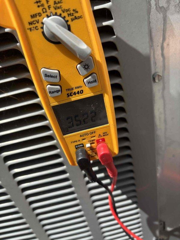 Completed second annual Gold Level maintenance visit on 6-year-old HVAC system. Performed comprehensive system diagnostics including voltage testing at control board showing 24.6V and supply air temperature measurement reading 71.2°F. Inspected all major components, verified proper system operation, and documented equipment condition through diagnostic photography. Customer requires 16x25x5 filter size and is due for service agreement renewal.